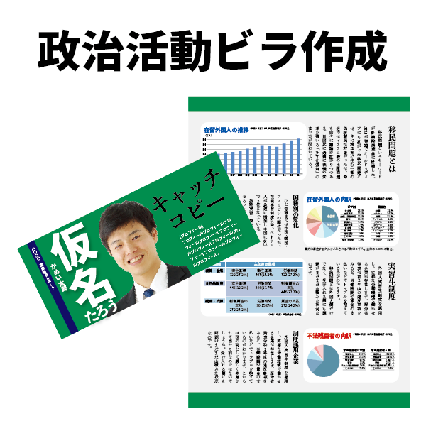 政治活動ビラ作成